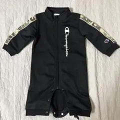Champion ロンパース 80サイズ ブラック迷彩