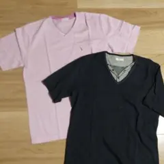INTERMEZZO VネックTシャツ 2枚セット