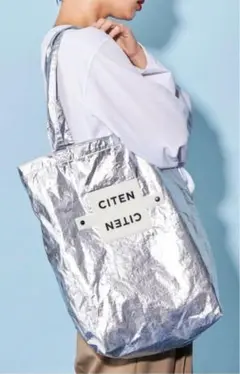 ＜CITEN＞クルクルパッチン メタリック トートバッグ