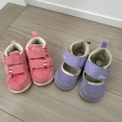 ASICS ベビーシューズ ピンク12.5cm⭐︎紫13cmの2足セット