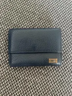 TAKEO KIKUCHI 三つ折り財布 ネイビー レザーのサムネイル