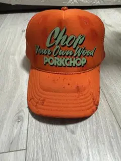 メッシュキャップ Chop Your Own Wood PORKCHOP レッド - メルカリ