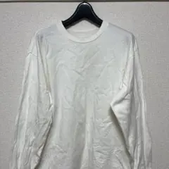 Hanes SHIRO ホワイト長袖Tシャツ