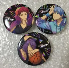 黒子のバスケ 缶バッジコレクション　赤司征十郎　黒子テツヤ　紫原敦