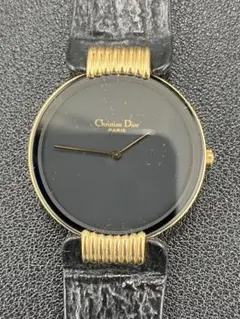 Christian Dior 腕時計 ブラック文字盤 電池切れ動作未確認F - メルカリ