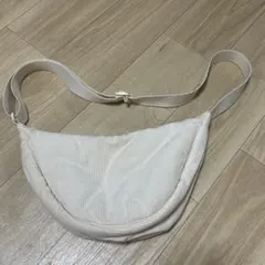 ユニクロ　ラウンドミニショルダーバッグ コーデュロイ 新品未使用