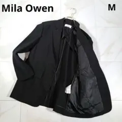 Mila Owen ミラオーウェン　レディーステーラードジャケット 黒　背抜きのサムネイル