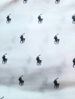 2.ラルフローレン　ニット生地　ホワイト✖️ネイビー