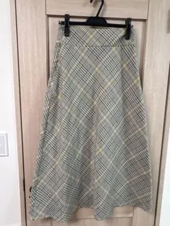 SeaRoomlynn チェック ロングスカート フレア マキシ丈のサムネイル