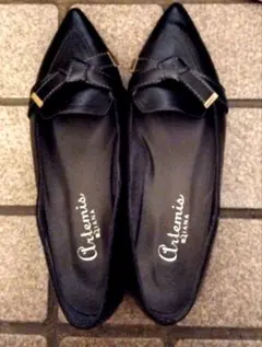 美品！DIANA、黒、パンプス、24.5、メイドインジャパン