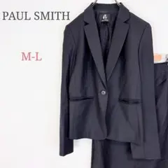 ◆ポールスミス【M-L】スカートスーツ 毛 キュプラ 日本製 オフィス