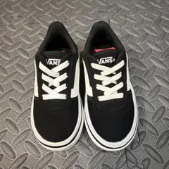 VANS キッズ スニーカー ブラック/ホワイト