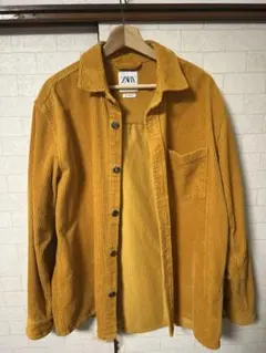 ZARA コーデュロイシャツ マスタード Lサイズ