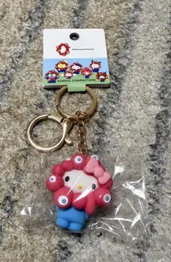 サンリオミャクミャク　ハローキティ パステルカラー　なりきりキーホルダー