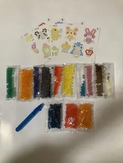 アクアビーズ　ビーズ、ペン、見本のサムネイル