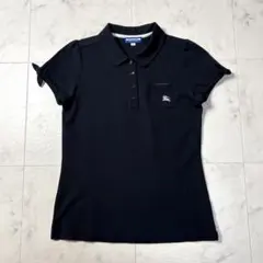 BURBERRY LONDON ポロシャツ ノバチェック ホースロゴ ブラック - メルカリ
