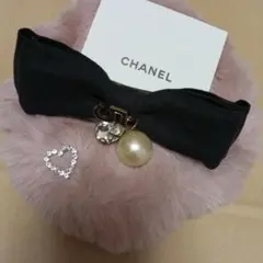 【匿名配送】新品未使用 ヘアバレッタ ブラック リボン パール ビジュー no5