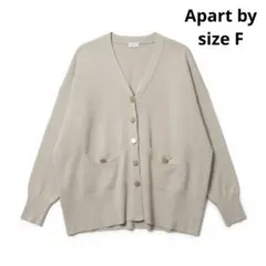 Apart by アパートバイ　スポンディッシュボタンカーディガン　Vネック