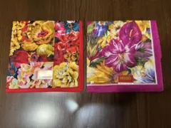 KENZO フラワー柄ハンカチ 2枚セット