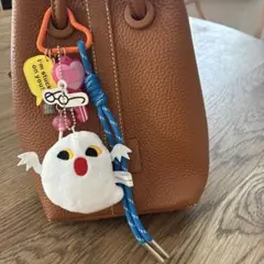 じゃらじゃらキーホルダー　バッグチャーム　ブルー　パラコード　おばけ　ハロウィン