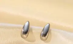 ステンレス　上品ドロップピアス（シルバー）