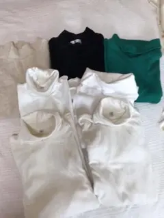 ハイネックTシャツ秋冬用まとめ売り7枚