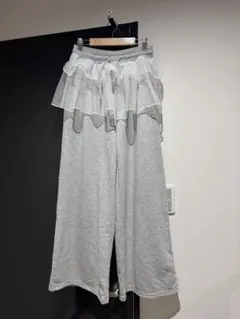 GORGE フリル付きスウェットパンツ