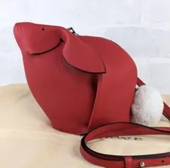 【極美品】ロエベ LOEWE ショルダーバッグ バニーミニバッグ ￼うさぎ 赤 2026年最新】ロエベ ウサギの人気アイテム - メルカリ