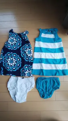 babyGAP 90サイズ インナーパンツ付きワンピース２枚セット