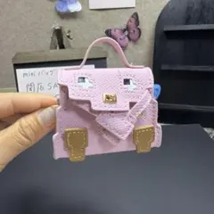 ミニバッグ型チャーム ピンク