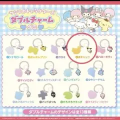 【新品】サンリオ　ダブルチャームグミ　ポチャッコ　めじるし