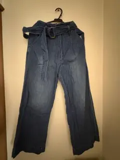 ViS デニムパンツ フレア ベルト付きのサムネイル