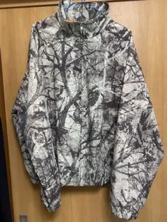 迷彩柄ナイロンジャケット XL ツリー柄