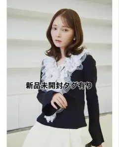 【新品】ORGUE エンブロイダリーレースニット