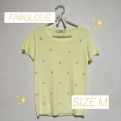 ハロウィンセール❣️✨極美品✨ Fabulous ニット ビジュー付き サイズ M