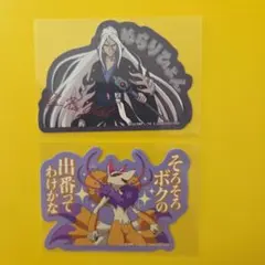 妖怪ウォッチ♪モバイルステッカー　セリア　ぬらりひょん　キュウビ(セリフ付き)