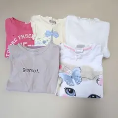140長袖トップス5枚セット　女の子　春秋に　ブランド色々