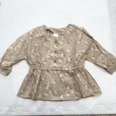 テータテート 花柄ブラウス 80cm