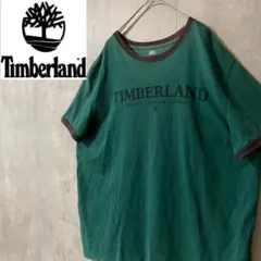 timberlandティンバーランドリンガーtシャツビンテージ緑グリーン90s