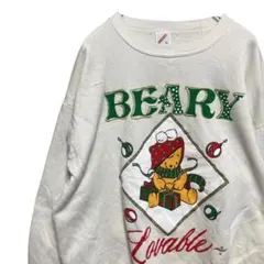 BOYW ヴィンテージ スウェット 古着 USA製 クリスマス キャラ ゆるかわ