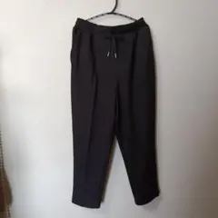 Samansa Mos2 blue テーパードイージーパンツ