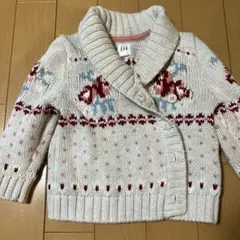 baby GAP ニットカーディガン クリーム色