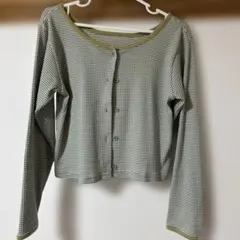 ehka sopo（エヘカソポ）」のボーダー柄ショート丈カーディガンのサムネイル