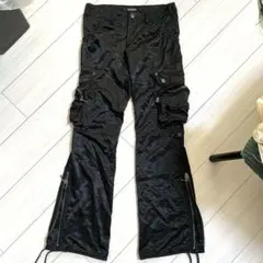 希少 civarize サテンカーゴサスペンダーパンツ y2k 光沢 ボンテージ