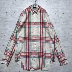 j47 CHAPS RALPH LAUREN マルチチェックBDシャツ M