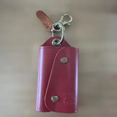 IL BISONTE イルビゾンテ スマートキーケース キーレスレッド