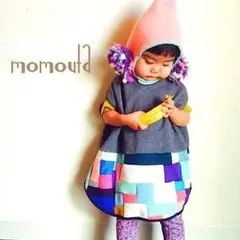MOMOUTA パッチワークワンピ size90-110 受注製作