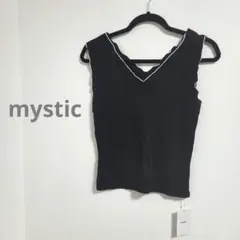 ​新品タグ付き mystic メロウフレンチプルオーバー ブラック 前後2wayのサムネイル