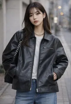 【オーストラリア限定品】【レア】Xgirl レザージャケット ブラック アウター