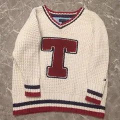 TOMMY HILFIGER Vネックニットセーター 2T